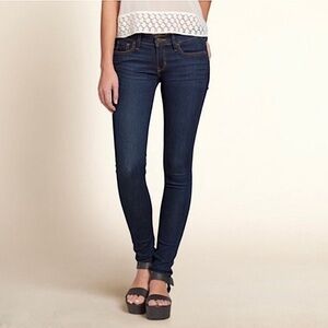 Hollister Super Skinny Dark Wash Denim Jeans Size 7S